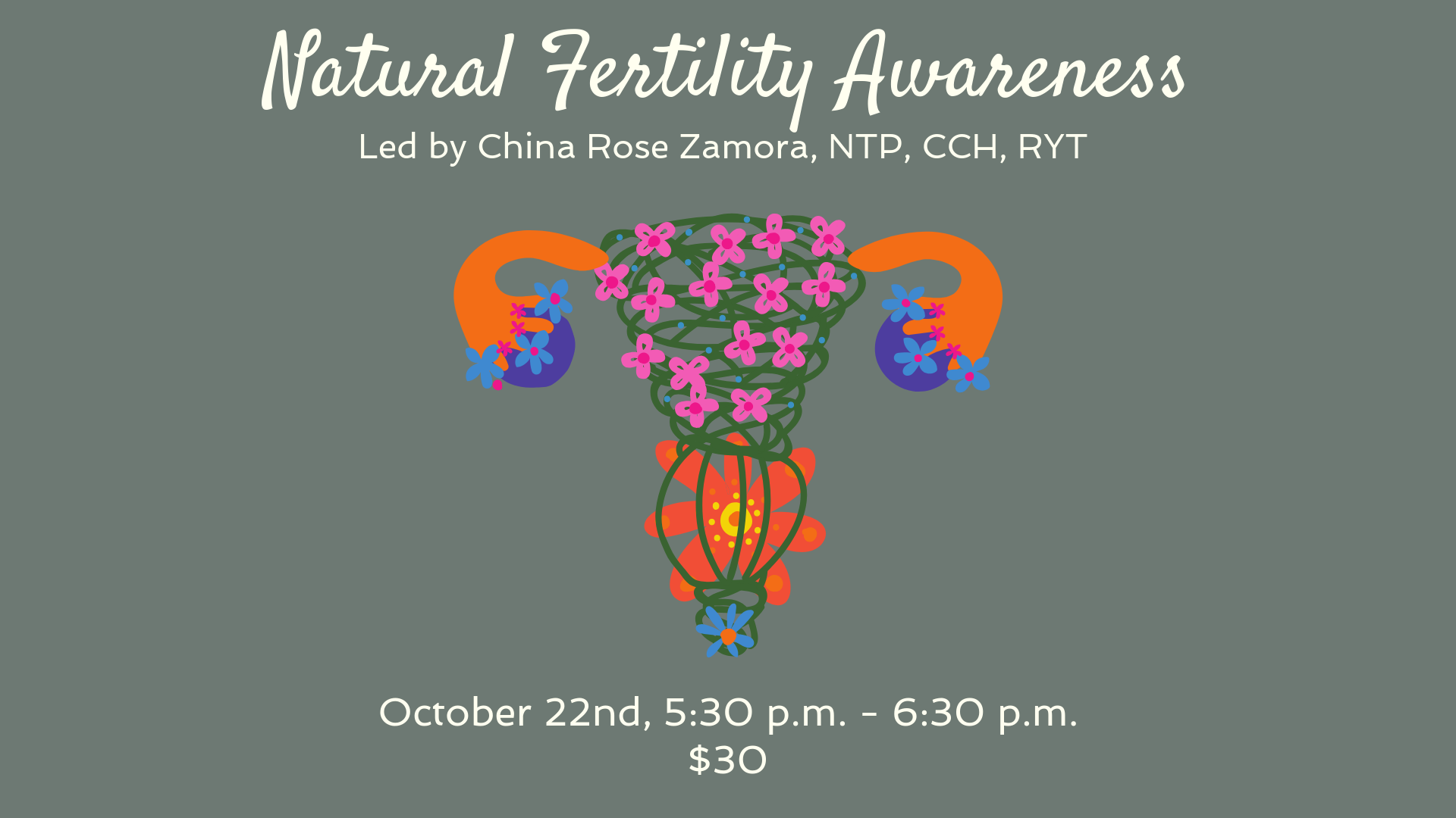 Napa Women's Circle Natural Fertility Awareness Workshop